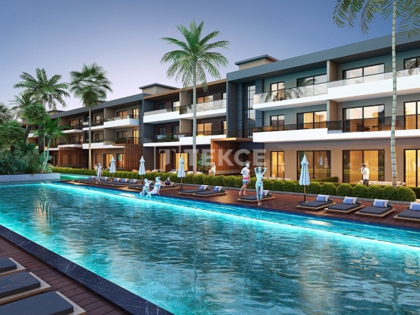 Adb 00015 Properties For Sale In Izmir Gaziemir In A Complex With Pool Te 27