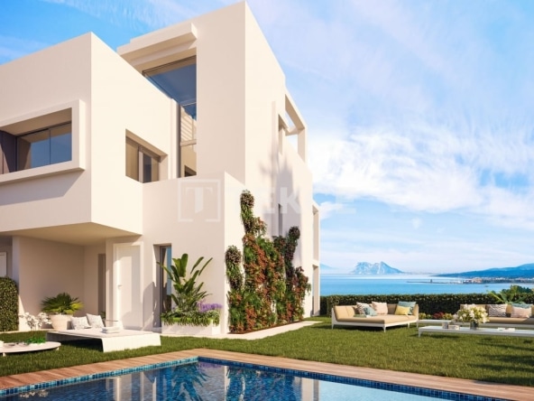 Agp 00333 Townhouses With Sea View Close To Golf Course In Manilva Spain Te