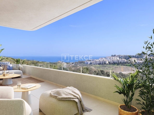 Agp 00704 Sea View Apartments Near Golf Course In Mijas Spain Te 60