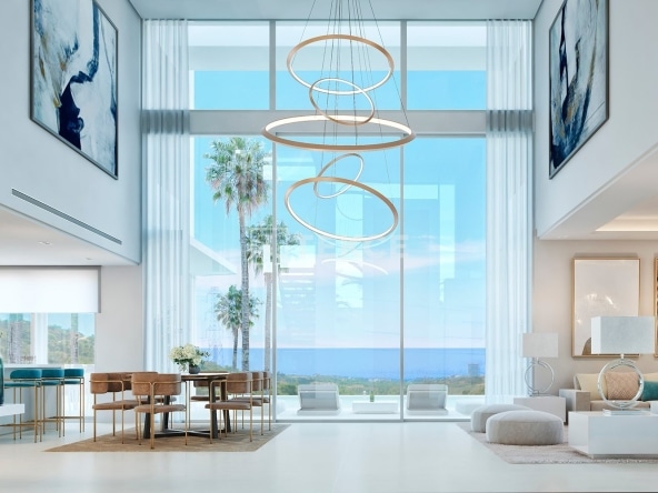 Agp 00713 Sea View Villas With Pool For Sale In A Complex In Ojen Te 30