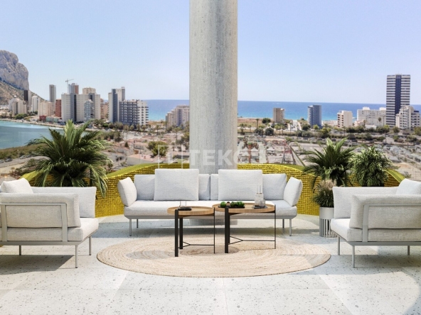 Alc 00632 Sea View Real Estate Close To The Beach In Calpe Alicante Te