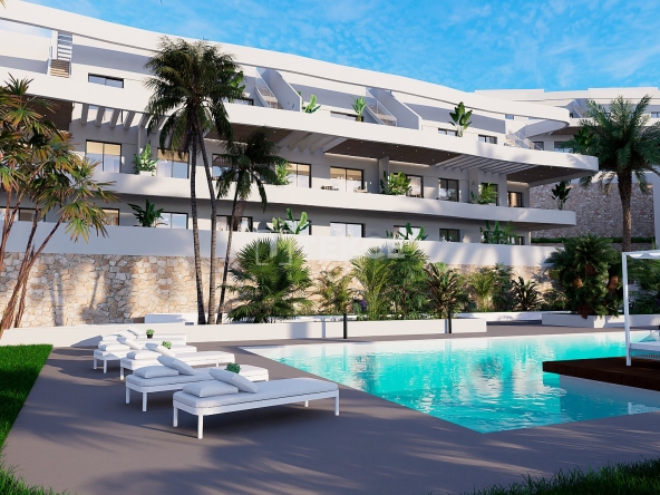 Alc 00930 Elegant Apartments With Verdant Shared Spaces In Finestrat Te 15
