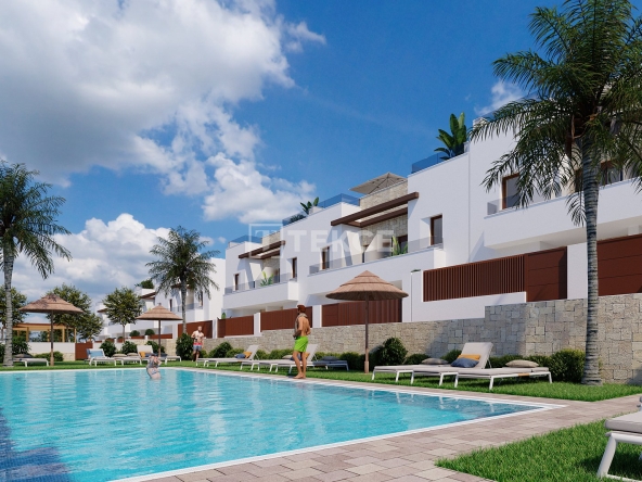 Alc 01024 Townhouses With Solarium In Vistabella Golf In Orihuela Alicante Te
