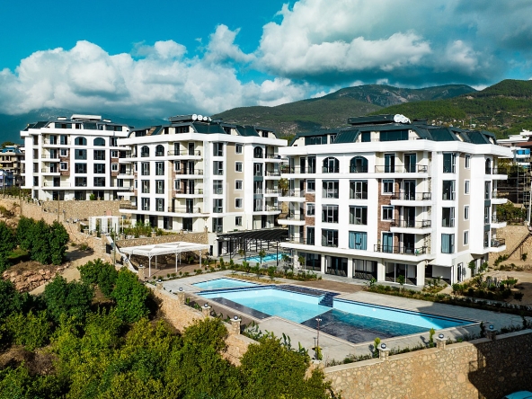 Ayt 02402 Mounted Position Prestigious Apartments In Alanya Te
