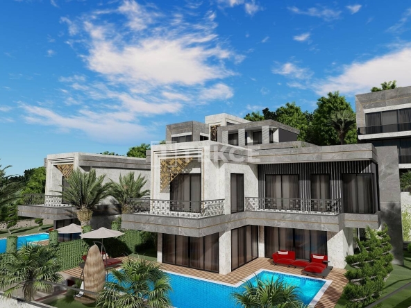 Ayt 02414 Special Design Mediterranean View Villas In Alanya Kargicak Te