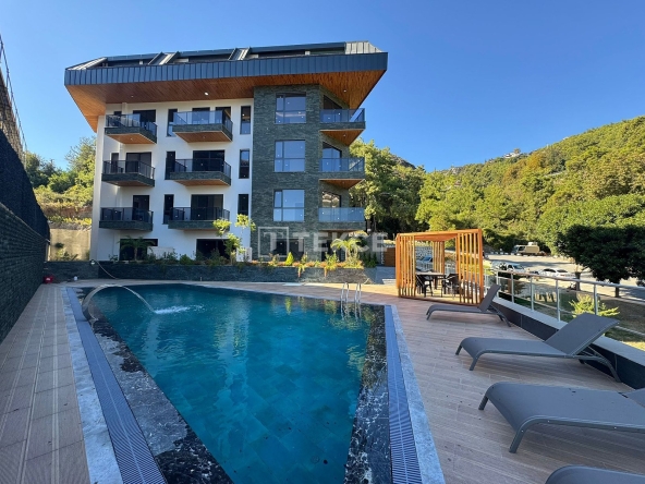 Ayt 02445 Sea View Properties In A Complex With Pool In Hasbahce Alanya Te 15