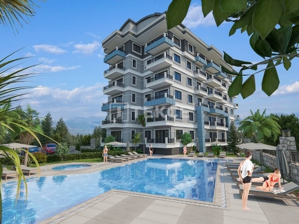Ayt 02865 Forest And Sea View Flats In Alanya Demirtas Te