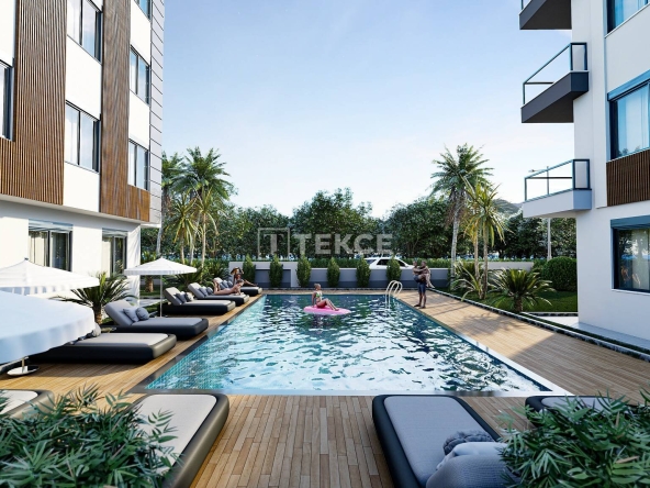 Ayt 02895 Flats In A Complex With Pool In Alanya Oba Te 15