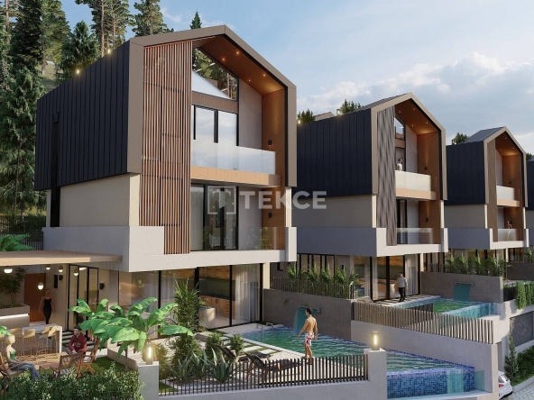 Ayt 03036 Detached Villas In Intertwined The Pine Forests In Alanya Te 30