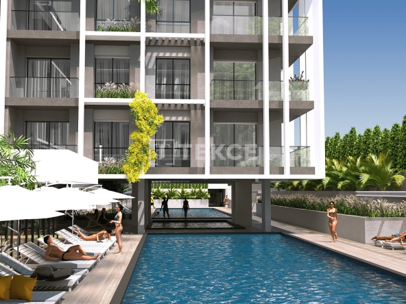 Ayt 03248 Flats In A Complex With Social Activities In Alanya Oba Te