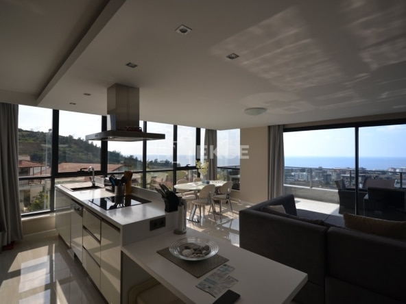 Ayt 03545 Stylish Flat With Sea View In Hotel Concept Complex In Alanya Te 1