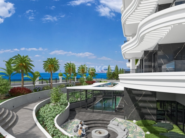Ayt 03861 Chic Sea Front Flats In Alanya Kestel For Sale Te 56