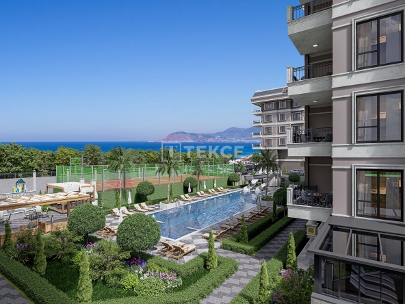 Ayt 04250 Sea View Apartments With Amenities In Alanya Antalya Te