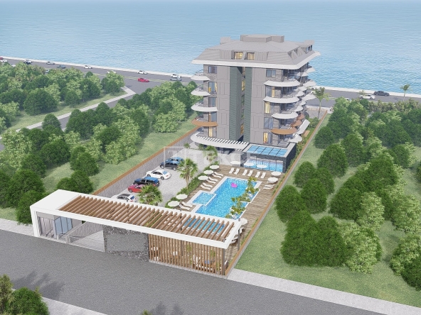 Ayt 04483 Flats In A Single Block Complex By The Sea In Kestel Alanya Te 28