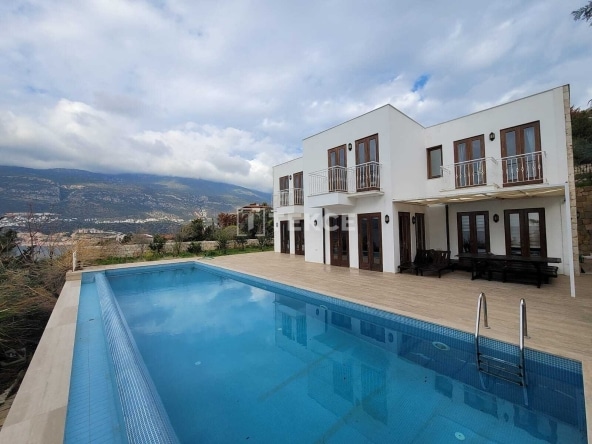 Ayt 04495 Sea View Detached Villa With Pool In Kas Antalya Te