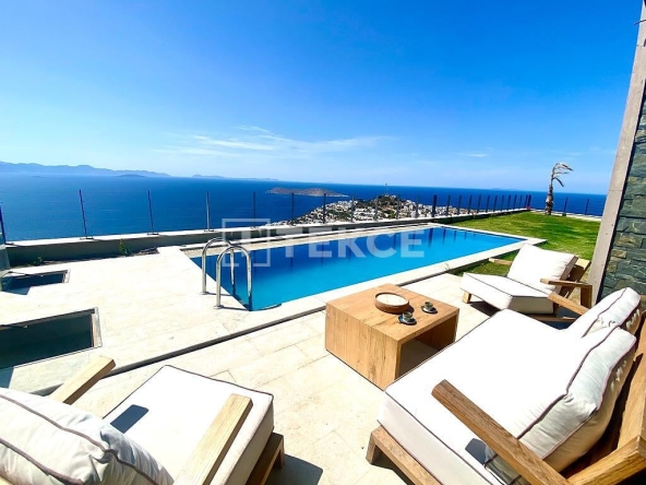 Bjv 00183 Sea View Villas To Buy In Bodrum Turkey With Private Pools Te