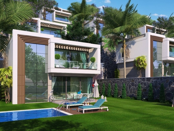 Bjv 00198 Detached Villas With Sea Views And Pools In Mugla Gulluk Te