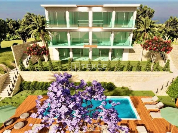 Bjv 00201 Sea View Apartments In Complex With Pool In Milas Gulluk Te