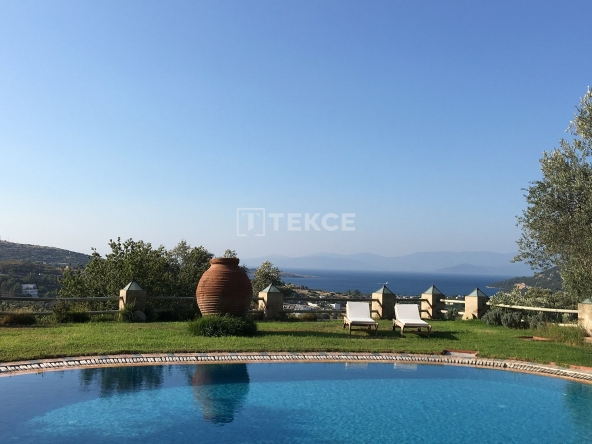 Bjv 00374 Sea View Country Houses For Sale In Bodrum Te