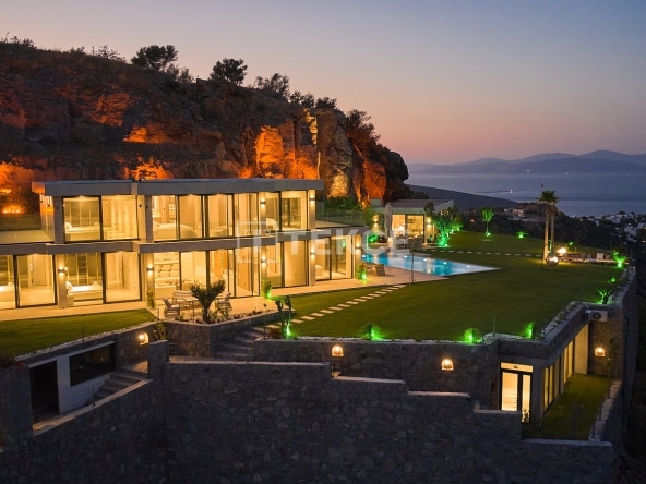 Bjv 00383 Houses With Helipad And Private Beach In Bodrum Mugla Te