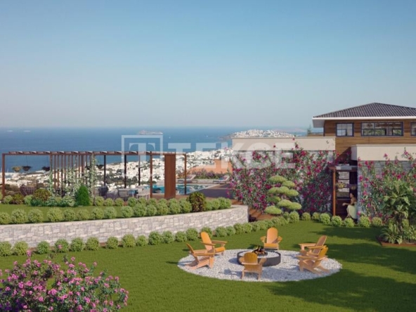 Bjv 00445 Detached Houses With Sea And Island Views In Bodrum Turkey Te