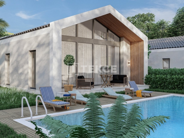 Bjv 00464 Single Storey Detached Villas With Private Pools In Mugla Te