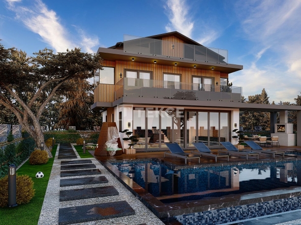 Bjv 00513 Detached Villas With Pools In A Complex In Fethiye Mugla Te
