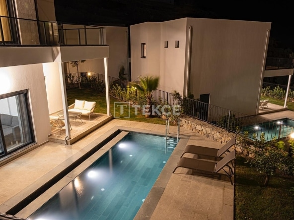 Bjv 00534 Detached Villas With Sea Views Near The Beach In Bodrum Te