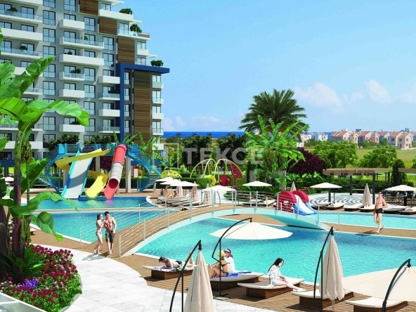 Ecn 00019 Seaview Apartments In Iskele In A Luxe Complex Te 15