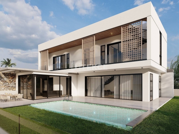 Ecn 00205 Detached Villas With Sea View In Esentepe Girne Te