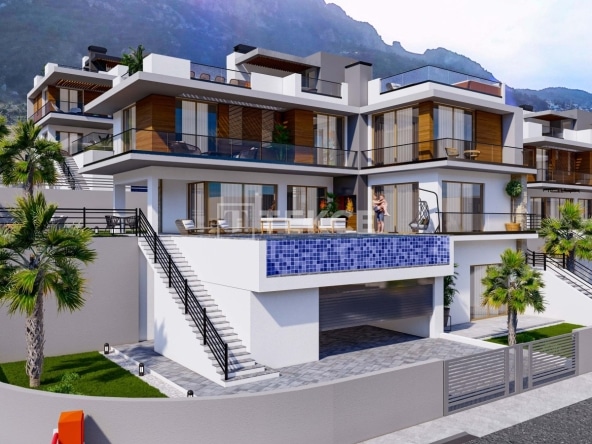 Ecn 00314 Unobstructed Sea View Villas For Sale In Northern Cyprus Te 26