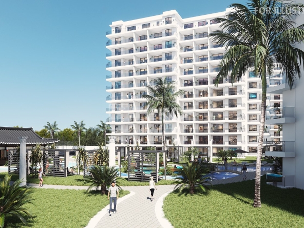 Ecn 00397 Apartments In A Complex With Amenities In North Cyprus Iskele Te