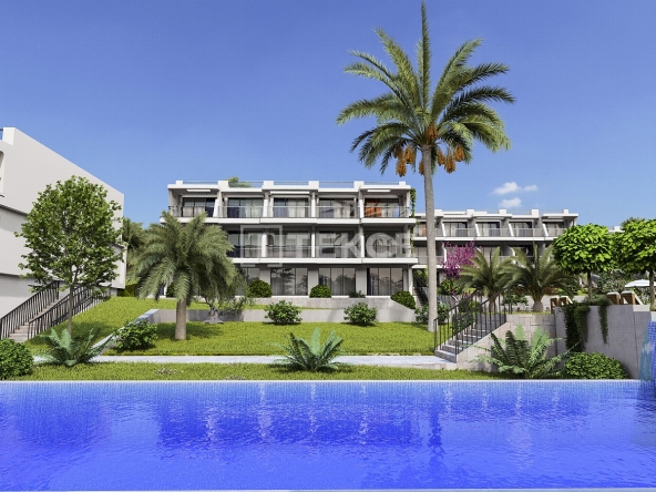 Ecn 00424 Apartments For Sale Close To Sea In Complex With Pool In Tatlisu Te