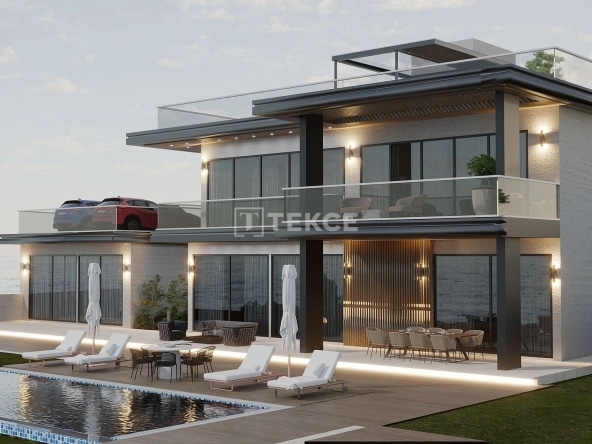 Ecn 00475 Detached Villa With Panoramic Sea View In Girne North Cyprus Te