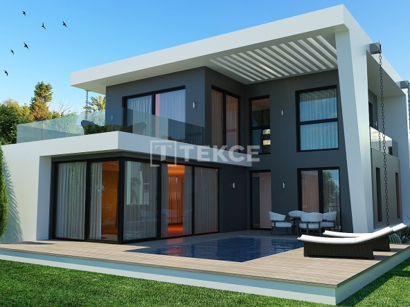 Ecn 00490 Detached Villas With Mountain And Sea Views In Karsiyaka Te