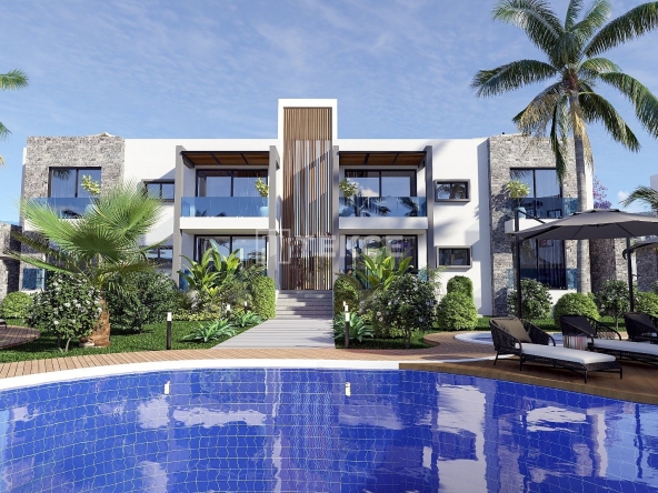 Ecn 00507 Furnished Apartments For Sale In Bahceli Girne With Sea View Te 30