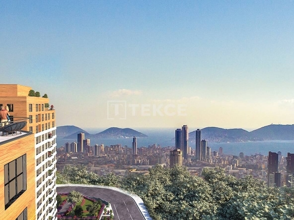 Ist 00632 City And Sea View Apartments For Sale In Istanbul Kartal Te 56