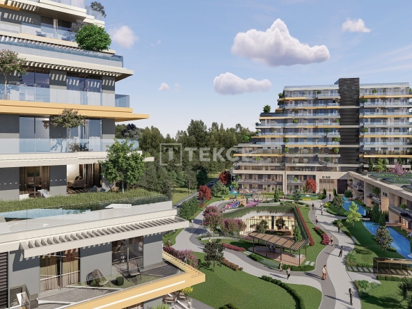 Ist 01625 Flats For Sale In A Horizontial Design Complex In Istanbul Sancaktepe Te