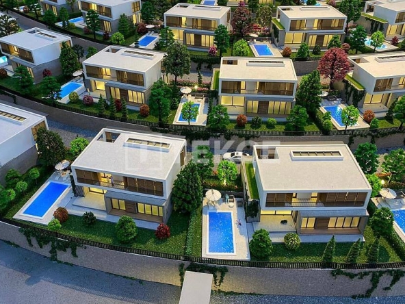Yei 00159 Detached Houses With Private Pools In Mudanya Bursa Te