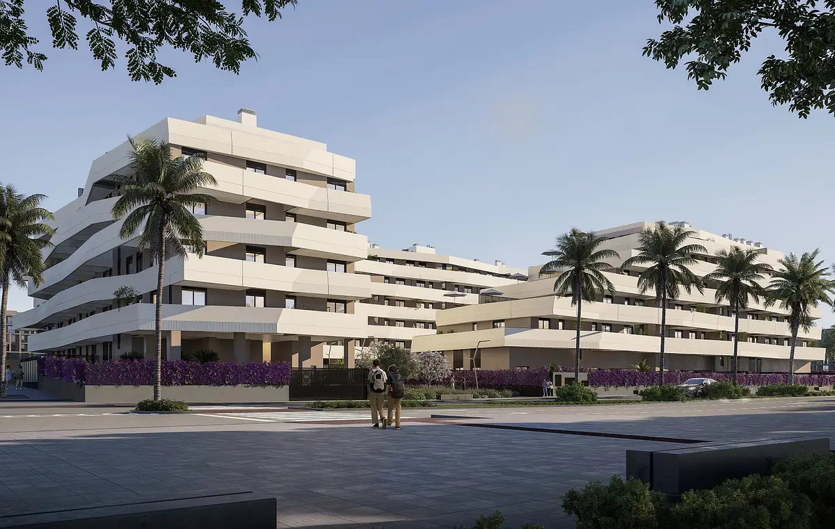 agp 01026 apartments in complex with pools in malaga teatinos te.webp