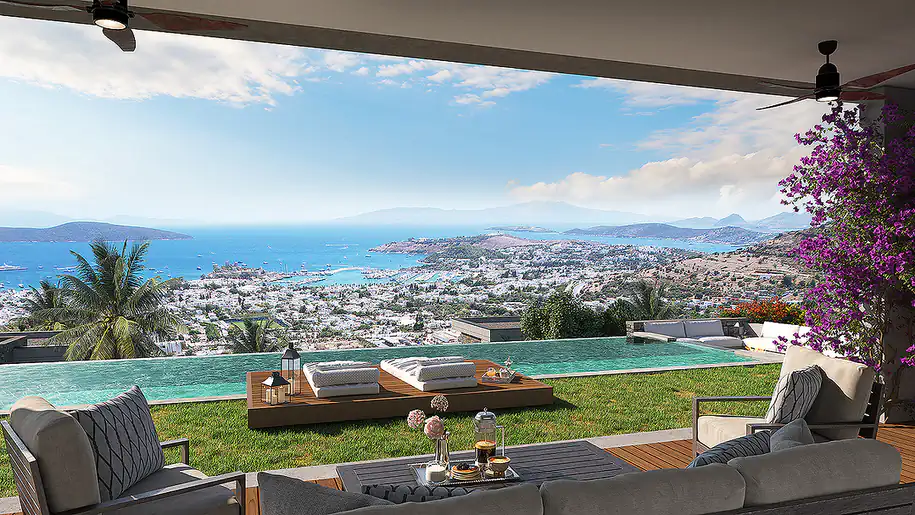 bjv 00572 modern villas with castle view in bodrum center te 50.webp 50